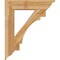 Ekena Millwork Merced Traditional Rough Sawn Bracket, Western Red Cedar, 6"W x 32"D x 38"H BKT06X32X38MRC01RWR - alternate 3